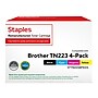 Staples TN-223 Reman Bk, Cy, Mg, Yl Standard Yield Toner Cartridge Replacement for Brother TN2234PK, 4/Pack~#|#~AF899CE7-51F3-4E4C-9F45A2580FDEFD68_sc7