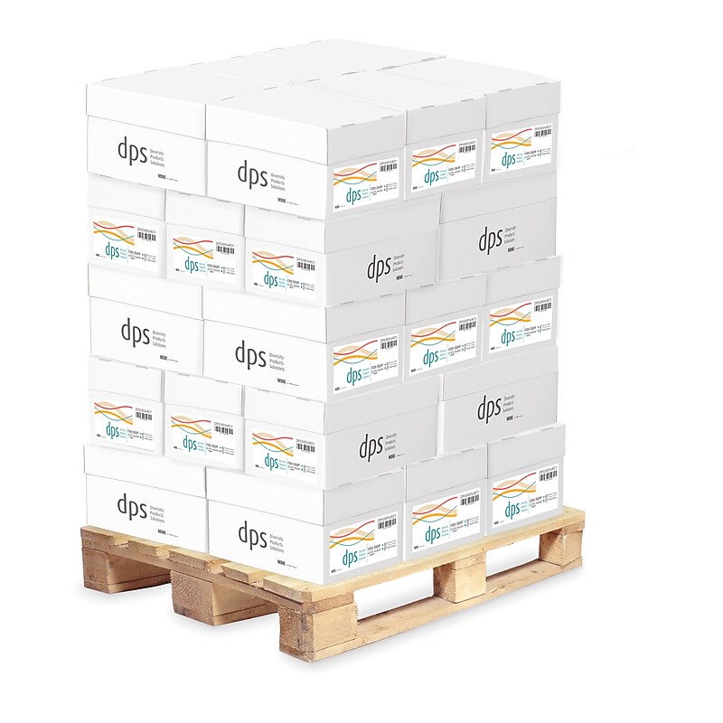 SOUTHCOAST PAPER DPS 8.5" x 14" Copy Paper, 20 lbs., 92 Brightness, White, 500 Sheets/Ream, 300 Reams/Pallet (DPS08514 RCY PL) image 1