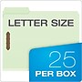 Pendaflex Reinforced Pressboard Classification Folder, 1" Expansion, Letter Size, Light Green, 25/Box (17178EE)~#|#~AF8B7A5B-43CD-4AB4-96E6FB2ECEEE1B4A_sc7