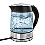 Mega Chef Glass/Stainless Steel Electric Tea Kettle, 1.8 Liter, Black/Silver (93596270M)~#|#~AF8BCA62-28B6-4084-8EBB85913DEF8DA7_sc7