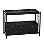 Household Essentials Raised Two Tier Plant Stand, Black Resin (ML-5019)~#|#~AF8D3B84-829D-4DBC-AB51382E591BAC01_sc7