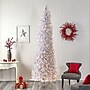 Nearly Natural 10-ft Slim White Artificial Christmas Tree with 800 Warm White LED Lights and 2420 Bendable Branches (T3364)~#|#~AF9781F7-51D3-42B7-90019D7F0B1E95DE_sc7