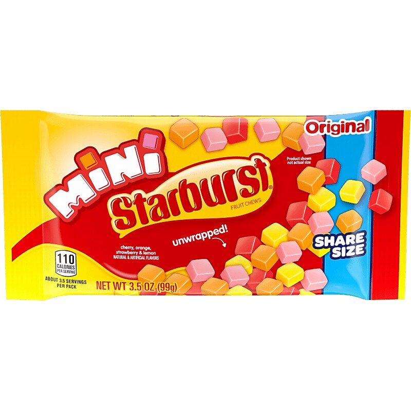 Starburst Original Mini Fruit Chews Candy, Assorted Flavors, 3.5 oz. (20160) image 1