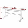 Regency Kobe 48"W x 24"D Foldable Training Room Table, Laminate, With Wheels, Ash Grey (MKFTM4824AG)~#|#~AF9F1DF6-BA58-460D-88A93FE63A37AA8D_sc7
