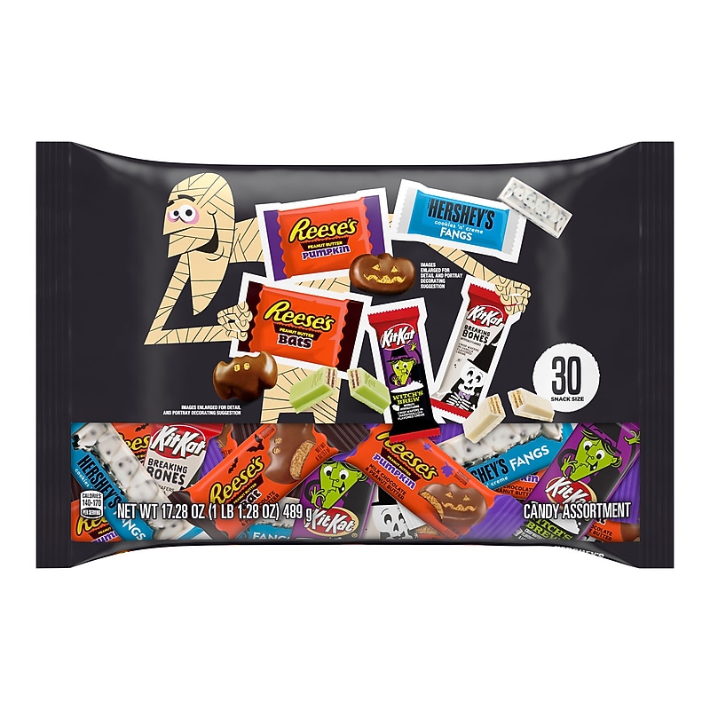 Hershey's Snack Size Assorted Flavored Chocolate Variety Bag, 17.28 oz., 30 Pieces (HEC45891) image 1