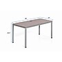 Boss Office Products Simple System 48"W Desk, Driftwood (SGSD001-110)~#|#~AFA50C85-E28D-48DA-8C471DC72A062076_sc7