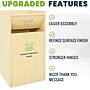 Alpine Industries Wood Trash Can Enclosure with Tray Top, 40 Gallon, Oak, 2/Pack (476-MEO-2PK)~#|#~AFAE1515-207E-49F2-85F59787E0F97F45_sc7