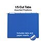 Staples® Hanging File Folders, 1/5-Cut Tab, Letter Size, Blue, 25/Box (ST163501-CC)~#|#~AFAEF7AF-EF23-4BC0-9657ED17A3C86AA3_sc7
