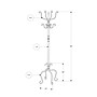 Monarch Specialties Inc. Coat Tree, Black, Metal (I 2065)~#|#~AFAF1730-9ACB-4185-9CB782C74DDD3D76_sc7