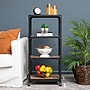 Mind Reader 4-Tier Bar Cart Rolling Utility Cart, Black (4TWDMTCART-BLK)~#|#~AFB29AC1-51BE-41E4-9DA903D6CDA3692C_sc7