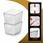 Azar Displays Diamond 6"W Tote Bin, Clear, 2/Pack (556911-2PK)~#|#~AFB5E686-C7E2-4550-BDF1004C5F0BE9C9_sc7