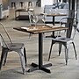 Flash Furniture TopGuard 30" x 24" Rectangular Wood Dining Table with X-Base, Natural/Black Base (ST2430NATT2222)~#|#~AFBC5E69-6A69-4997-86478AE11DF374BB_sc7