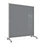 Ghent EZ Glass Mobile Dry-Erase Whiteboard, Aluminum Frame, 75"H x 62"W, Smoke (EZ1NA7562SK)~#|#~AFC06241-564E-4ED5-9E69C5BE1B1D0579_sc7