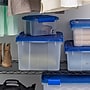 Iris WeatherPro 47 Quart Storage Bin with Latching Lid, Plastic, Clear, 4/Pack (500139)~#|#~AFC24E52-7562-4F79-A2F13D025F624729_sc7