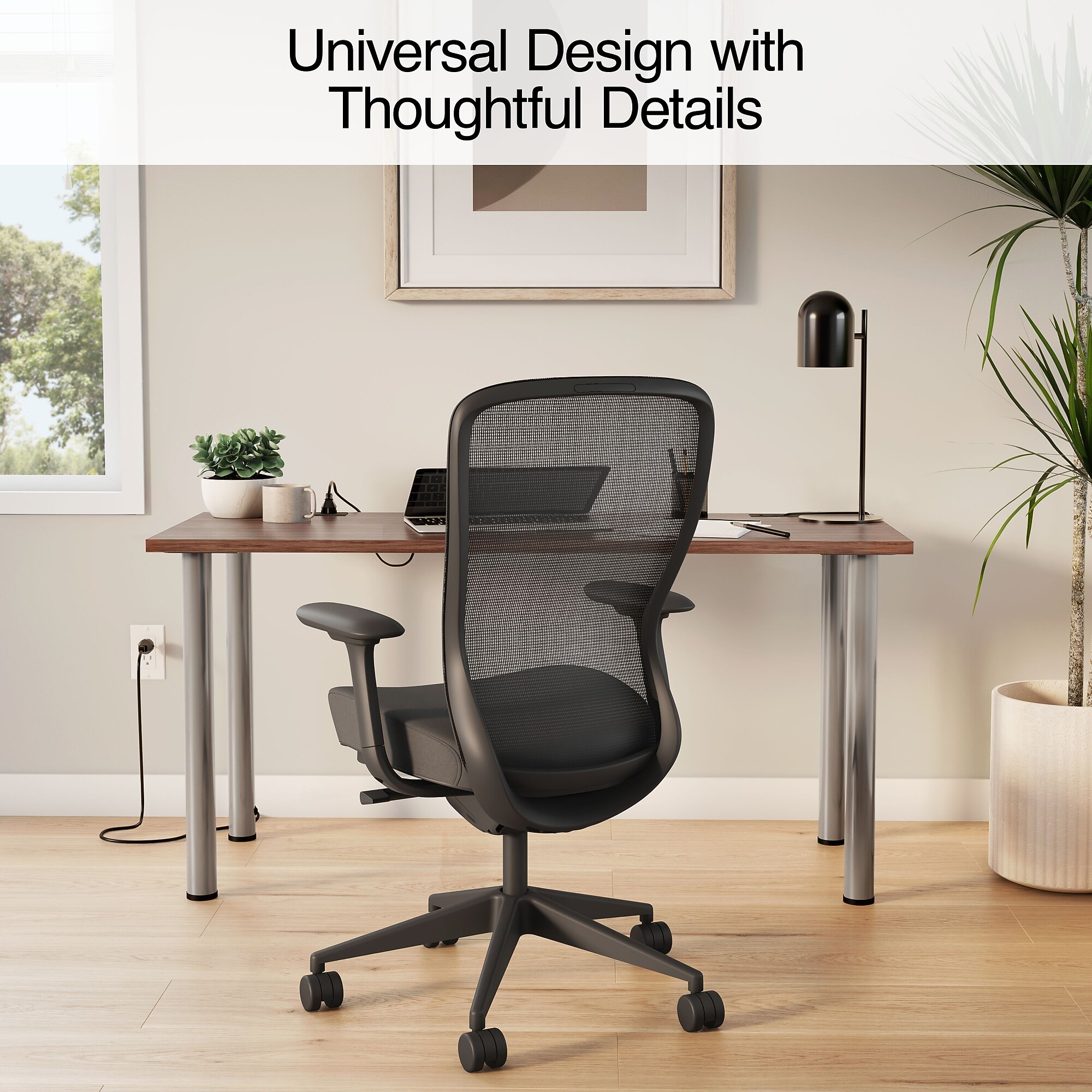 Union & Scale Essentials 60″W Computer and Writing Desk, Espresso (UN56972) Sansujyuku sansujyuku.com