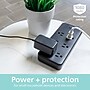 Philips 6-Outlet Adapter-Spaced Surge Protector, 1080J, 8 ft. Braided Cord, Black (SPC6066BB/37-T2)~#|#~AFC9CEB8-3DEE-4619-8606D740F5F44EC6_sc7