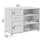Bush Business Furniture Hustle Office Storage Cabinet with Wheels, Platinum Gray (HUF140PG)~#|#~AFCCC26E-76CF-4BD5-88F12DC359921672_sc7