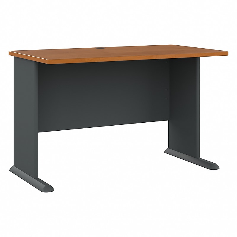 Bush Business Furniture Cubix 48"W Desk, Natural Cherry/Slate (WC57448) image 1