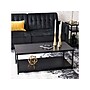 Household Essentials Jamestown 39.4"W x 19.7"D Laminate Coffee Table, Black Oak/Black (8176-1)~#|#~AFD77691-B9BC-4E20-B12AFFD0DD55BC35_sc7