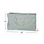 Household Essentials Rectangular Krush Container Canvas Utility Tote with Handles, Teal/White (HH2242)~#|#~AFDF8DAD-E3F2-4ADF-94E34474ACE5A250_sc7