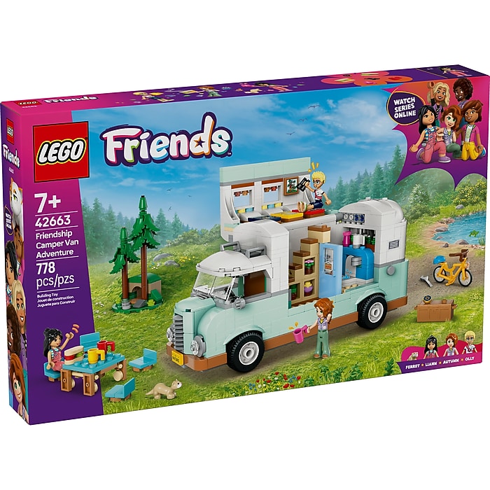 LEGO Friends Friendship Camper Van Adventure, 778 Pieces (42663