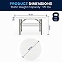 Flash Furniture Scarborough Folding Table, 60.5" x 60.5", White (DAD154Z)~#|#~AFDFB935-E1BC-4B95-B35CABC3B9CA22E4_sc7