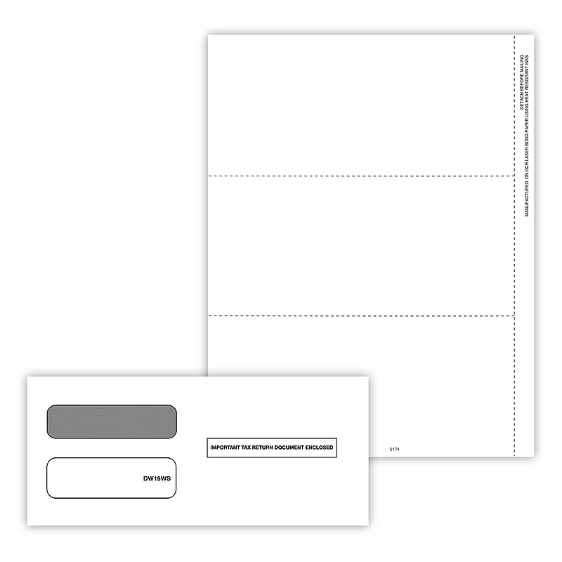 ComplyRight 2025 W-2 Tax Form, 3-Part, 3-Up, 50/Pack (517450) image 1