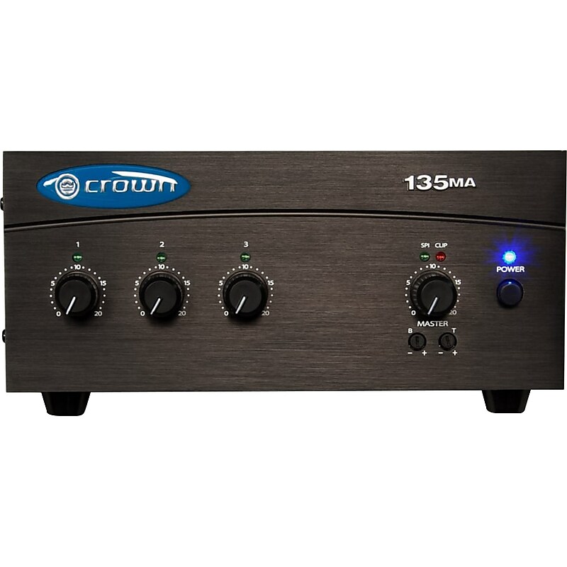 Crown 135MA G135MA Mixer-Amplifier, Black image 1