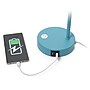 Simple Designs Sleek Essentials LED Desk Lamp, 15.2", with USB Ports, Cyan Blue (LD1072-CYN)~#|#~AFE9A225-5CBA-485E-AD50DCB366CEFD7A_sc7