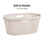 Mind Reader 10.57-Gallon Laundry Basket with Handles, Plastic, Ivory, 2/Set (2HHAMP40-IVO)~#|#~AFE9EA6C-CD2D-45FE-9378C585467A9EAC_sc7