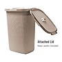 Mind Reader 15.85-Gallon Laundry Hamper with Lid, Plastic, Tan (60HAMP-BRNM)~#|#~AFEBC707-5037-463D-84D4BFDAA4BA67DD_sc7