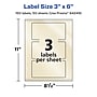 Avery Pearlized Ivory Rectangle Multipurpose Labels, 3" x 6", Ivory, 150/Box (94249)~#|#~AFEC5A78-0911-48BB-B6D9D998F57415C1_sc7