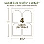 Avery EcoFriendly Laser/Inkjet Decorative Edge Multipurpose Labels, 4-3/4" x 3-1/2", White, 40/Pack (94600)~#|#~AFF19A9A-BD04-470B-BD79260608D2E264_sc7