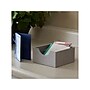 Household Essentials 1-Compartment Cardboard/Poly Linen/Nonwoven PP Drawer Organizer, Gray, 2/Set (729-1)~#|#~AFF3422A-27C2-4B52-9D4D42A558082602_sc7