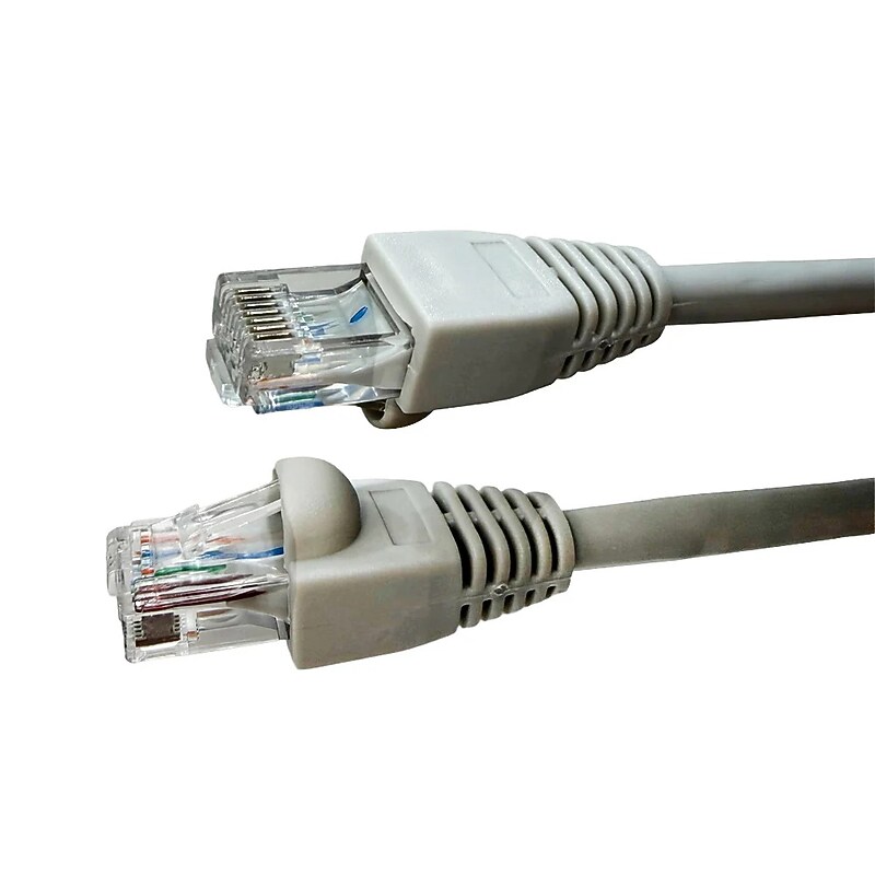 4XEM 100' Cat6A Ethernet Cable, 25 AWG, Gray (4XC6APATCH100GR) image 1