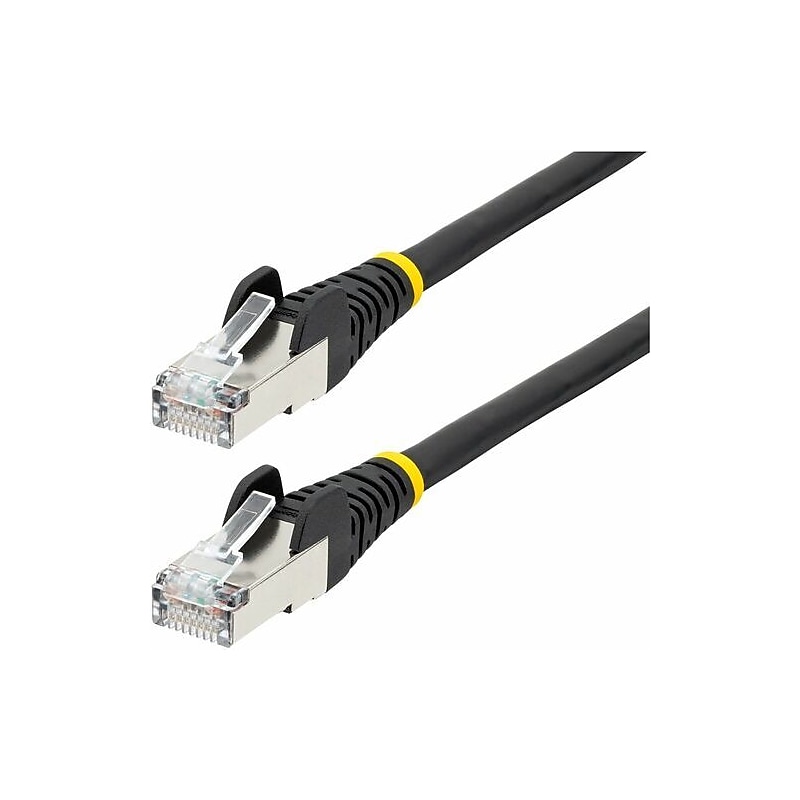 StarTech.com 75 ft CAT-6a Ethernet Cable, 27 AWG, Black (NLBK-75F-CAT6A-PATCH) image 1
