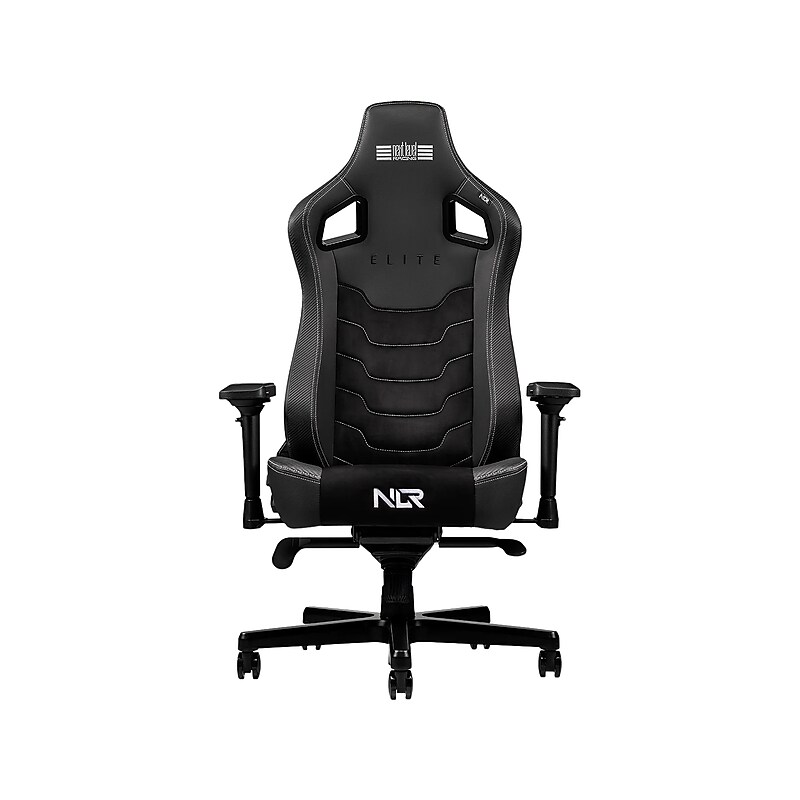 Next Level Racing Elite PU Leather/Suede Fabric Ergonomic Racing Gaming Chair, Black (NLR-G005) image 1