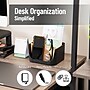 Mind Reader 5-Compartment Plastic Desk Organizer, Black (SLORG-BLK)~#|#~B0001729-A201-49B8-8544243D452E83CB_sc7