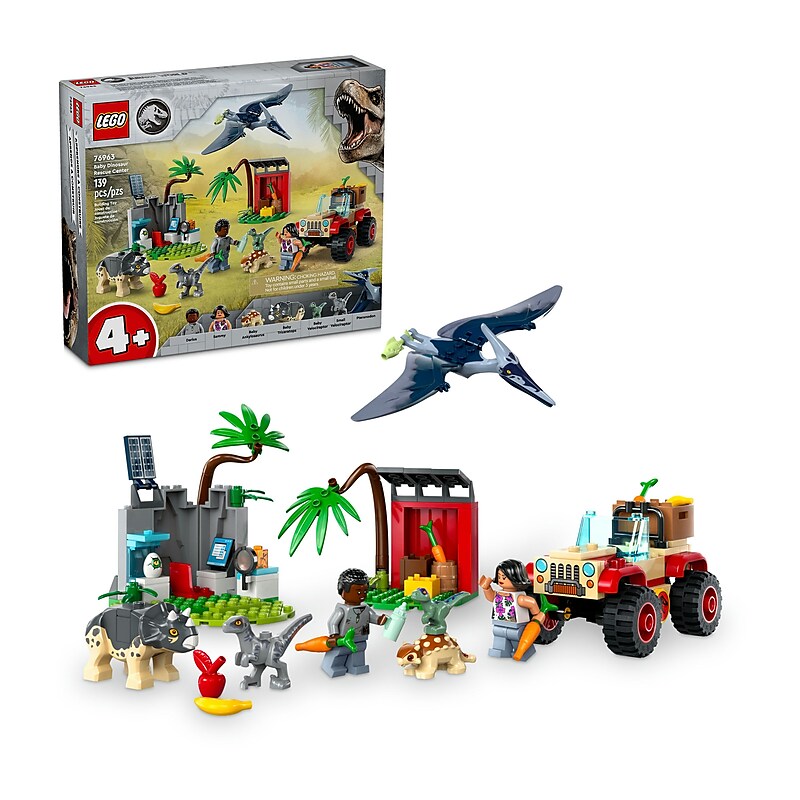 LEGO Jurassic World Baby Dinosaur Rescue Center, 139 Pieces (76963) image 1