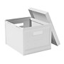 Techni Mobili Storage Box with Lid, Plastic, White, 2/Pack (RTA-SBX200)~#|#~B00556EA-4F94-4894-933C7AC8CD3F8209_sc7