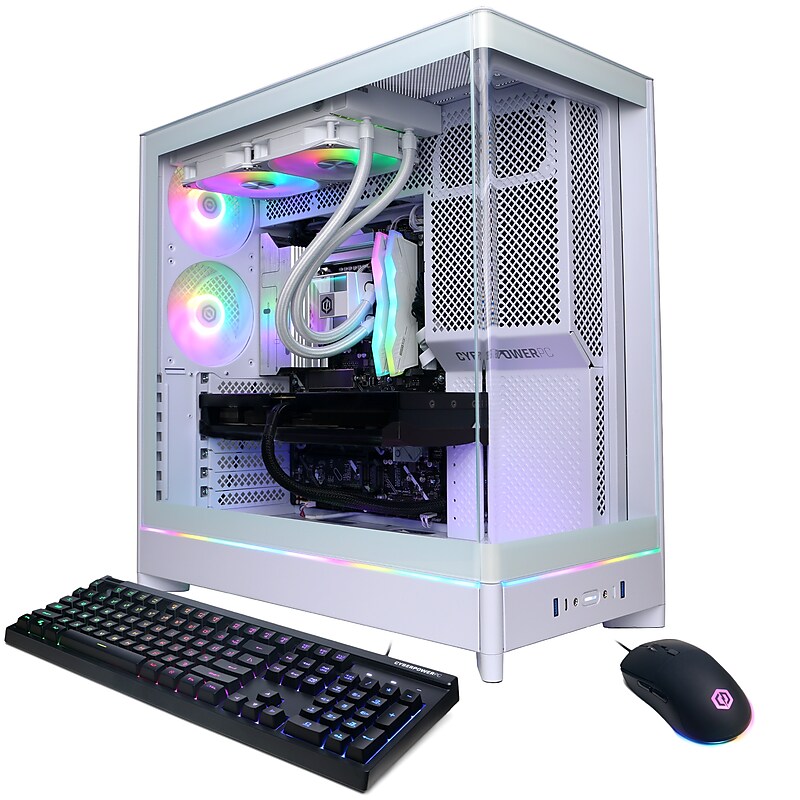 CyberPowerPC Supreme Gaming Desktop Computer, Intel Core U7 265KF, GeForce RTX 5070 Ti 16GB, 32GB RAM, 2TB SSD, Windows 11 image 1