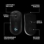 Logitech PRO 2 LIGHTSPEED Wireless Ambidextrous Optical USB Gaming Mouse, Black (910-007246)~#|#~B012ED63-4B97-466F-94092FD0FCA5692A_sc7