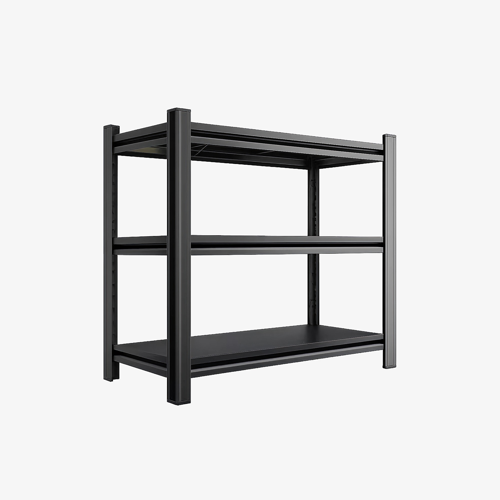 FlexiSpot 3-Shelf Metal Multi-Functional Storage Rack, 39.5″ x 39.4″ x 13.8″, Black (CJ025-DJ) Sansujyuku sansujyuku.com