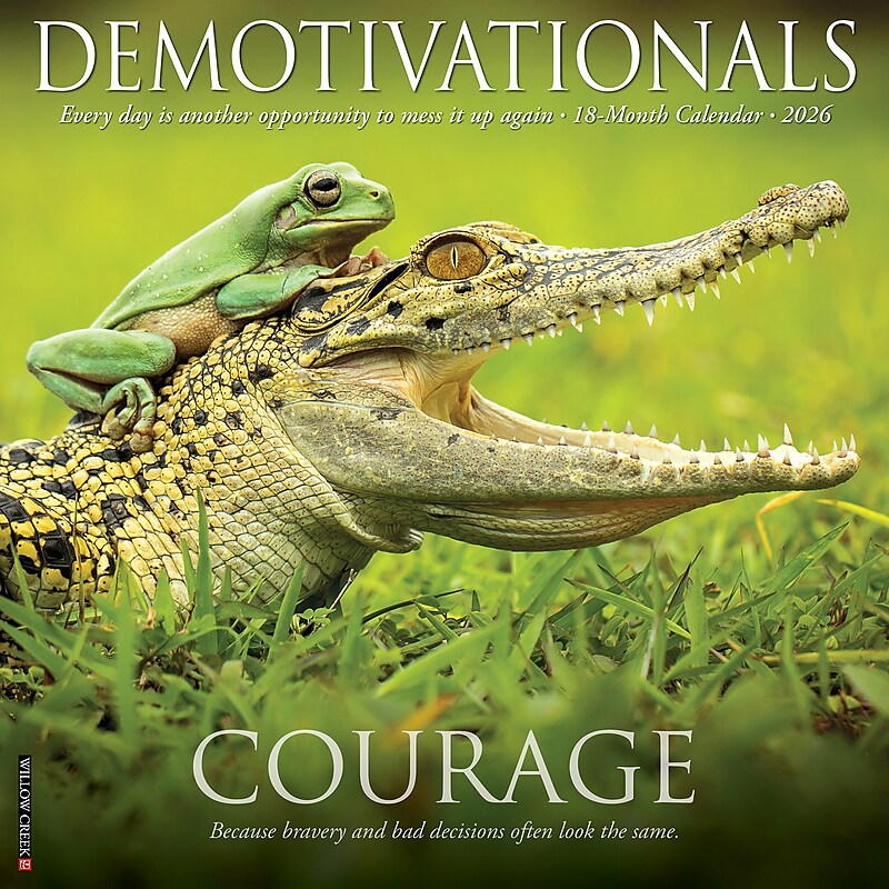 2026 Willow Creek Demotivationals 12" x 12" Monthly Wall Calendar (50965) image 1