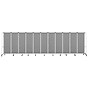 National Public Seating Robo Series 11-Panel Folding Mobile Room Divider, 72"H x 256"W, Grey Fabric (RDG6-11PT02)~#|#~B0179F6A-6642-46FC-B8CA44264A16C34F_sc7