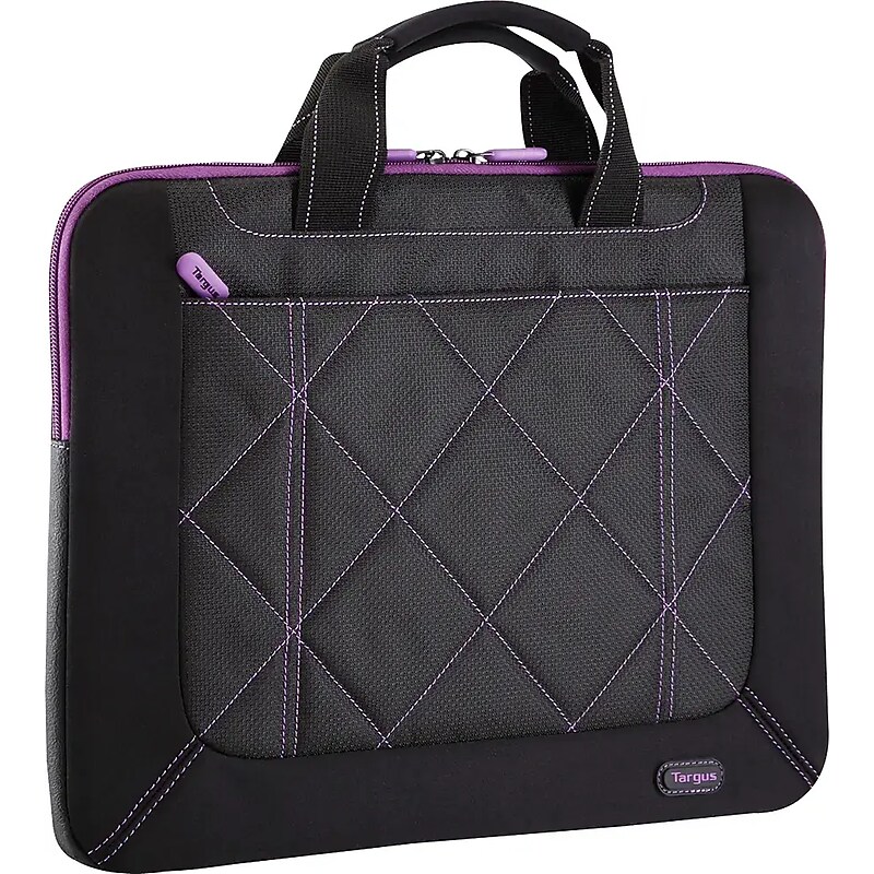 Targus Pulse 16" Laptop Sleeve, Black/Purple (TSS57401US) image 1