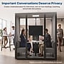 Uncaged Ergonomics Modular Acoustic Office Pod with Ventilation, Lighting and Power, Medium, Black (POD-M-Black)~#|#~B01F9ADF-181F-453A-AAC99C1A658EB1BF_sc7