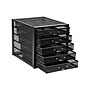 Mind Reader 5-Compartment Metal Mesh File Storage Drawers, Black (5CABMESH-BLK)~#|#~B021F04D-F101-4705-A640EDD85D835630_sc7