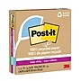 Post-it Oasis Recycled Super Sticky Notes, 4" x 4", Oasis Collection, Lined, 70 Sheets/Pad, 3 Pads/Pack (675R-3SST)~#|#~B0303D35-2421-4398-88AE03586E2EF7BE_sc7