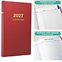 2027 Excello Brands Daily Diary Journal 8" x 12" Daily Planner, Paperboard Cover, Red (NRY27-CD68-RD)~#|#~B031AB45-7C62-4D15-AB5213521C487F3E_sc7
